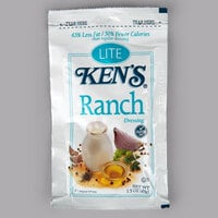 Ken's Foods 1.5 oz. Lite Ranch Dressing Packet - 60/Case