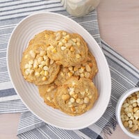 David's Cookies 4.5 oz. Preformed Vanilla Chip Macadamia Nut Cookie Dough - 80/Case