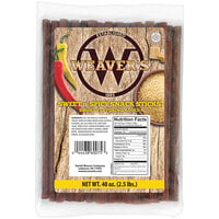 Weaver's 2.5 lb. Sweet and Spicy Snack Sticks - 2/Case