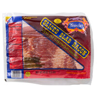 Kunzler 16-18 Count Hardwood Smoked Sliced Slab Bacon 2.5 lb. - 8/Case
