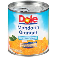 Dole 11 oz. Can Mandarin Oranges in Light Syrup - 12/Case