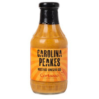 Cortazzo 19 oz. Carolina Peakes Mustard Vinegar BBQ Sauce - 12/Case