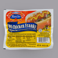 Kunzler 10/1 Chicken Franks - 120/Case