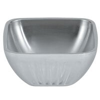 Vollrath 47681 Fluted Double Wall Square 1.8 Qt. Serving Bowl