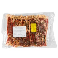 Kunzler 10-12 Count Sliced Black Pepper Bacon 5 lb. Pack - 2/Case
