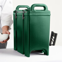Cambro 350LCD519 Camtainer 3.375 Gallon Green Insulated Soup Carrier