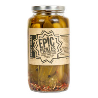 Epic Pickles 32 oz. Spicy Dill Pickle Spears - 12/Case