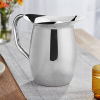 Vollrath 82030 100 oz. Satin Finish Stainless Steel Bell Pitcher