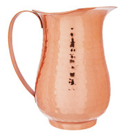 Acopa 64 oz. Hammered Copper Stainless Steel Slender Bell Pitcher