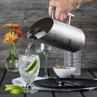 Acopa 44 oz. Stainless Steel Pitcher with Angled Top and Ice Guard