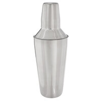 Choice 28 oz. Stainless Steel 3-Piece Cobbler Cocktail Shaker