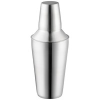 Choice 16 oz. Stainless Steel 3-Piece Cobbler Cocktail Shaker