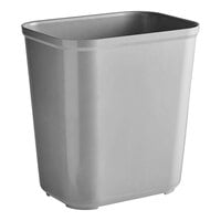 Rubbermaid FG254300GRAY 28 Qt. / 7 Gallon Gray Rectangular Fire-Resistant Medical Wastebasket