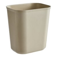 Rubbermaid FG254100BEIG 14 Qt. / 3.5 Gallon Beige Rectangular Fire-Resistant Medical Wastebasket