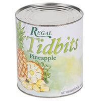 Regal #10 Can Pineapple Tidbits in Natural Juice - 6/Case