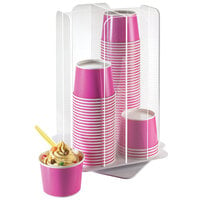 Cal-Mil 1539-12 Clear Acrylic 4-Section Revolving Cereal Cup Organizer