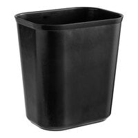 Rubbermaid FG254100BLA 14 Qt. / 3.5 Gallon Black Rectangular Fire-Resistant Medical Wastebasket