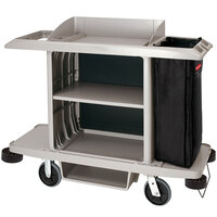 RUBFG618100YEL, Rubbermaid FG618100YEL Locking Janitor Cart Cabinet