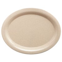 GET BAM-1201 BambooMel 12 inch x 9 inch Oval Platter - 12/Case