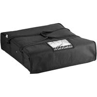 Choice Insulated Pizza Delivery Bag, Nylon, 24" x 24" x 5" - Holds Up To (3) 20” or (2) 22” Pizza Boxes or (1) 24” Pizza Box