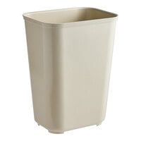 Rubbermaid FG254400BEIG 40 Qt. / 10 Gallon Beige Rectangular Fire-Resistant Medical Wastebasket