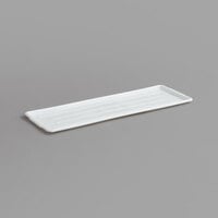 Channel P1030-W 10 1/2" x 30" White Plastic Platter - 12/Pack