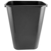 Rubbermaid FG295700BLA 41-1/4 qt. Large Black Plastic Desk Trash