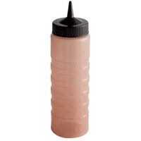 Vollrath 4924C-01 Traex® Color-Mate™ 24 oz. Brown Single Tip Ridged Wide Mouth Squeeze Bottle