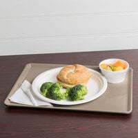 Cambro 1216D199 12 inch x 16 inch Taupe Dietary Tray - 12/Case