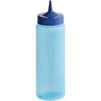 Vollrath 4924C-44 Traex® Color-Mate™ 24 oz. Blue Single Tip Wide Mouth Squeeze Bottle