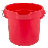 Rubbermaid FG261400RED BRUTE 14 Qt. Red Round Bucket
