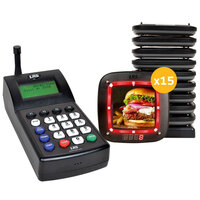 LRS NOTE Guest Paging System 15 Pager Kit with Connect Transmitter