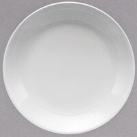 Oneida R4570000151 Botticelli 10 1/2 inch Round Bright White Porcelain Coupe Plate - 12/Case