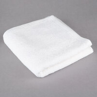 Oxford Platinum 16 inch x 30 inch 100% Ringspun 2-Ply Cotton Hand Towel with Dobby Twill Border 4.5 lb. - 120/Case