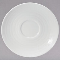 Oneida R4570000505 Botticelli 4 1/16 inch Bright White Porcelain A.D. Saucer - 36/Case