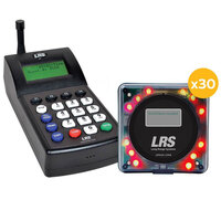 LRS Guest Messaging Paging System 30 Pager Kit with Connect Transmitter
