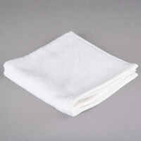 Oxford Platinum 13 inch x 13 inch 100% Ringspun 2-Ply Cotton Wash Cloth with Dobby Twill Border 1.5 lb. - 300/Case