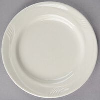 Oneida F1040000117 Espree 6 1/4 inch Cream White China Plate - 36/Case