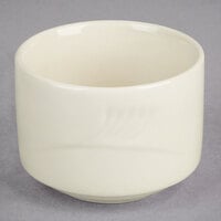 Oneida F1040000705 Espree 9 oz. Stackable Cream White China Odyssey Bouillon Cup - 36/Case