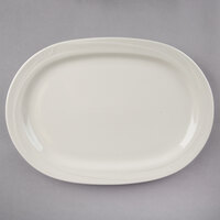 Oneida F1040000379 Espree 14 inch x 9 7/8 inch Cream White China Platter - 12/Case