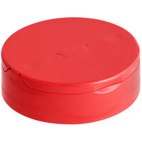 63/485 Red Dual-Flapper Induction-Lined Spice Lid with 7 Holes