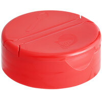53/485 Red Dual-Flapper Induction-Lined Spice Lid with 13 Holes