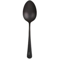 Mercer Culinary M35138BK 1.3 oz. Black Solid Bowl 9" Plating Spoon