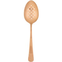 Mercer Culinary M35160RG 9" Rose Gold Perforated Bowl Plating Spoon