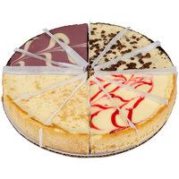 Pellman 37 oz. 9 inch Pre-Cut Cheesecake Selects Variety Pack - 6/Case