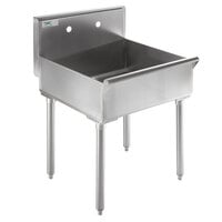 Regency 18-Gauge 304 Stainless Steel Standing Mop Sink - 21 inch x 24 inch x 8 inch