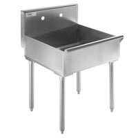 Regency 18-Gauge 304 Stainless Steel Standing Mop Sink - 21" x 24" x 8"