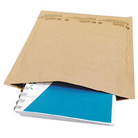 Universal UNV62425 6 inch x 10 inch Jiffy Natural Kraft Self-Sealing Cushioned Mailer #0 - 200/Case