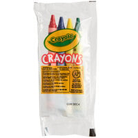 Crayola 520083 4 Pack Standard Crayons in Cello Wrap Pack - 360/Case
