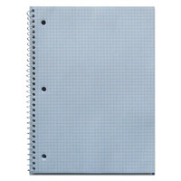 Universal UNV66630 8 inch x 10 1/2 inch Black Wire-Bound Quadrille Ruled Notebook - 70 Sheets